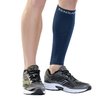 Zensah Calf/Shin Compression Sleeve - Made in the USA Single Leg Compression Sleeve for Shin Splint Relief, Recovery, Running (Navy, Small/Medium)