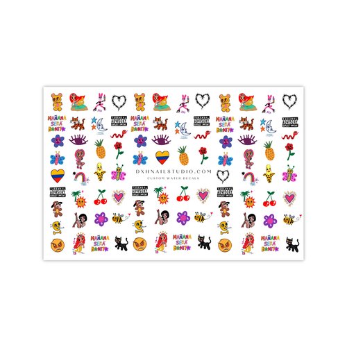 Karol Mana SeraMermaid Bonita Nail Decals Water Transfer Nail Art Stickers