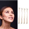 Facelift Bands with Clips, 4Pcs Instant Face Hair Bands with Clips for Girls, Reusable Hairpin Facial Lifting Bands Invisible Facelift Patch Straps, Adjustable Elastic Band