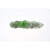 Genuine Shades of Green Beach Glass French Barrette Hair Clip