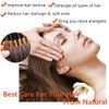 Sitronugras Wooden Comb Natural Handmade Comb, Fine Tooth Sandalwood Comb for Wavy hair,Thick hair, Thin hair, Straight hair, No Static No Snag Reduce Tangle Combs for Men Women Kids,Wooden Hair Comb with Handle (Auspicious carve patterns)
