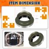 36487 Front Inner Axle Shaft Seal for Dana 50/60/61 Axles Replaces for 36487 (2PCS)