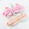 Cute Animal Sleeping Sleep Mask Soft Plush Blindfold Cute Rabbit Panda Koala Eye Cover Eyeshade for Kids Teens Girls Women (Unicorn Rainbow)