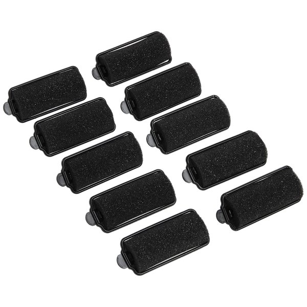 Diane Foam Rollers, Black, 1", 10/bag