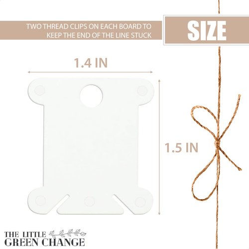 240pcs Plastic Floss Bobbins Embroidery - Plastic Bobbins for Embroidery Floss Organizer - White Plastic Card Floss Cross Stitch Plastic for Thread Cross Stitch Floss Holder Embroidery Floss Bobbins