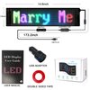 SanLank Led Sign, Bluetooth App Programmable Led Car Sign, USB 5V Scrolling Message Led Matrix Panel, Custom Digital Display Board for Shop Advertising
