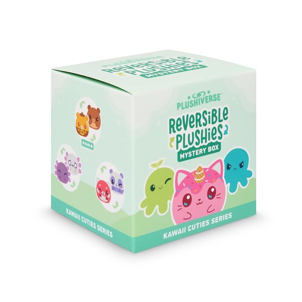 TeeTurtle 3" Reversible Mystery Box Plushie - Kawaii Cuties Series - Surprise Soft Cute Stuffed Animal Blind Box