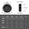 85PCS Rubber Grommet Kit 5 Sizes Double Sided Round Electrical Wire Gaskets Cable Protection Firewall Hole Drill Hole Synthetic Rubber Plug Assortment Set for Automotive, Plumbing, PC Hardware, Piano