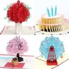 3D Pop Up Greeting Cards 4 Pack Assortment By Aloha Cards | For Birthdays, Thank Yous, All Occasions / Wow Your Loved Ones / Individually Packaged with Envelope and Protective Bag