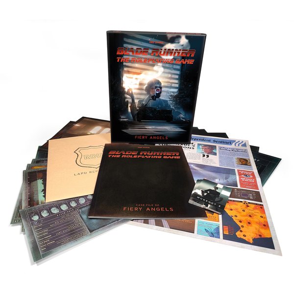 Free League Publishing: Blade Runner RPG: Case File 02 - Fiery Angels - Stand-Alone Boxed Adventure, Tabletop Roleplaying Game, Officially Licensed