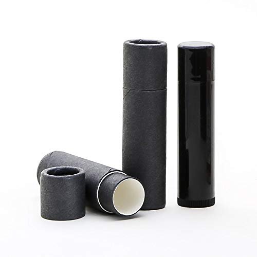 6 mL Black Kraft Paperboard Lip Balm/Salve/Cosmetic/Lotion Tubes x300