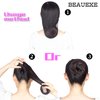 BEAUEXE Black Hairnets 30 PCS, 22" Invisible Hair Nets Elastic Edge Mesh for Women Bun Ballet Dancer Kitchen Food Serive