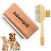 Groompro Deshedding Brush, Dog Brush for Shedding, Zen Brush for Cats,Cat Brushes Dog Brus Pet Hair Removal Tool, Painlessly Remove for Short & Long Hair(L(5.3 inch))