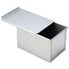 Tiger Crown 2396 Bread Mold, Silver, 1.5 Loaves, Baking Square Type, Lid Included