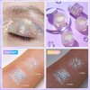 Body Glitter Gel,Holographic Face Glitter Gel for Body,Hair, Nail,Eyeshadow Glitter Makeup,Long Lasting Liquid Sequins Glitter for Festival Rave Party Accessories - 02 Sparkling Pink