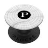 Cell Phone Pop Out Holder,White and Black Spiderweb Letter P PopSockets Grip and Stand for Phones and Tablets