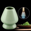 Maxmartt Chasen Stand,1Pc Matcha Whisk Stand Ceramic Holder for Bamboo Matcha Chasen for Tea Set Accessories(Green)