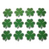 Novel Merk Irish Shamrock Ireland American Green Print Small Refrigerator Magnets Set for Teacher Decorations Party Favors & Carnival Prizes Mini Design (12 Pieces)