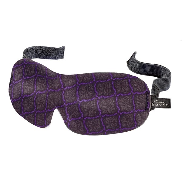 Bucky 40 Blinks No Pressure Printed Eye Mask for Travel & Sleep, Lattice, One Size