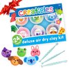 OOLY Creatibles, 24 Colors Air Dry Clay Kit for Kids Craft, Modeling Clay with 3 Shaping Tools, Craft Supplies & Materials, Airdry Clay DIY Art Set for Kids Ages 6 and Up