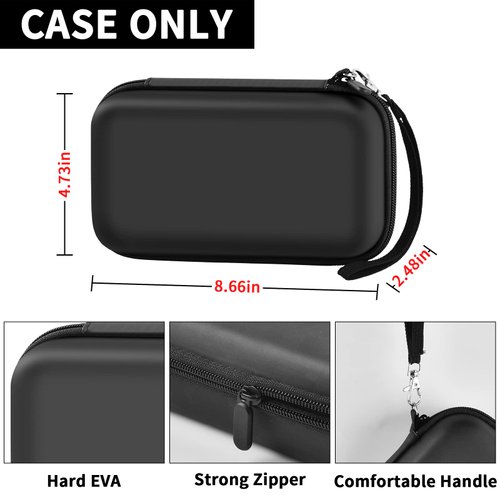 Graphing Calculators Case Compatible with Texas Instruments TI-84 Plus/TI-83 Plus CE Color Calculator, Storage Holder with Mesh Pockets for USB Cables, Pens, Pencil, Ruler and More (Box Only)