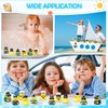 Motionchic 48 Pcs Cruise Ships Rubber Ducks Bulk with Sunglasses 2.4 Inch Military Rubber Ducks Cruise Uniform Armed Forces Ducks Squeaky Bath Duck Toy Birthday Baby Shower Party Favors