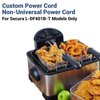 Secura Magnet Power Cord (Only Compatible L-DF401B-T Deep Fryer), 1M, Black