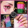 LEOBRO Pink Glitter, Glitter, 150g/5.29oz Hot Pink Chunky Glitter, Craft Glitter Body Glitter Face Glitter, Pink Sequins Chunky Glitter for Resin DIY Crafts, Pink Festival Christmas Glitter