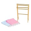 JOINPAYA 1: 12 Dollhouse Towel Rack Dollhouse Miniature Bath Towel Rack Mini Towels Dollhouse Bathroom Furniture Model Set Doll House Play House Accessories Decorations