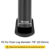 Chair Leg Caps, Sopito Non-Slip Rubber Leg Tips 7/8'' Inner Diameter Chair Leg Floor Protectors Covers Round Black, 16 Pack