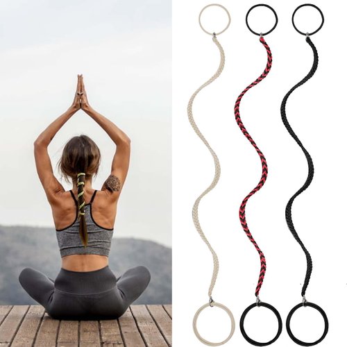 3 Packs 16" Ponytail Holders Hair Ties for Sports, Elastic Spiral Hair Tie Scrunchies No Damage Strong Braided Pony tails Hair Ties for Wind Water for Short Thin Fine Hair (Mix Color)…