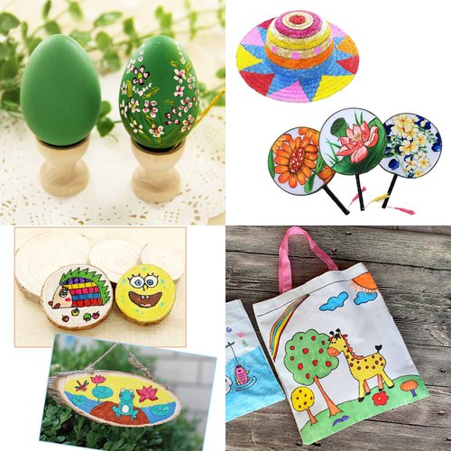 Aulufft 180pcs Mini Acrylic Paint Set,12 Colors Acrylic Paint Strips with 30 pcs Paint Brushes for Kids&Adults,Kids Container Strips Storage for Children Painting Artistic Crafts