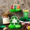 9 Pcs Garbage Truck Birthday Party Supplies Trash Truck Honeycomb Centerpieces Birthday Party Decorations for Tables Decors