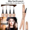 Eyebrow Pen,Liquid Eye Makeup Eyebrow Pencil - Waterproof Eyebrow Pencil Micro 4 Tip Brow pencil Lift & Snatch Eyebrow Microblading Pen Long-Lasting Waterproof Natural Eyebrow Hair (1# Light coffee)