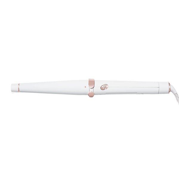 T3 SinglePass Curl Professional Curling Iron Custom Blend Ceramic Long Barrel Curling and Wave Iron with Adjustable Heat Settings for Shiny Smooth Curls and Waves