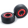 WEFEINO 2Pcs Rear 2.2/3.0" Drag Racing Wheel Tires for 1:10 22S No-prep Drag Racing RC Car Short Course Slash