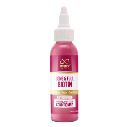 Infinix Biotin Hair Oil - Advanced Hair Growth Serum, For Volume and Thickness, Fuller & Thicker Hair, Soothing Scalp Care, Hair Regrowth Oil, Non-Greasy Formula, Ideal for All Hair Types, 2oz/60ml