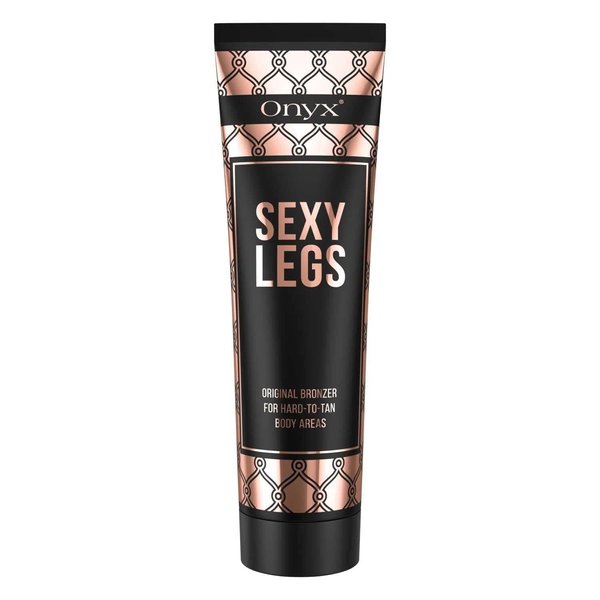 Onyx Sexy Legs Indoor Tanning Lotion with Bronzer - Gradual Tanning lotion for Legs - Perfectly Tanned Legs and Hard To Tan Body Parts - Double Bronzing Lotion - Leg Tanner Makeup