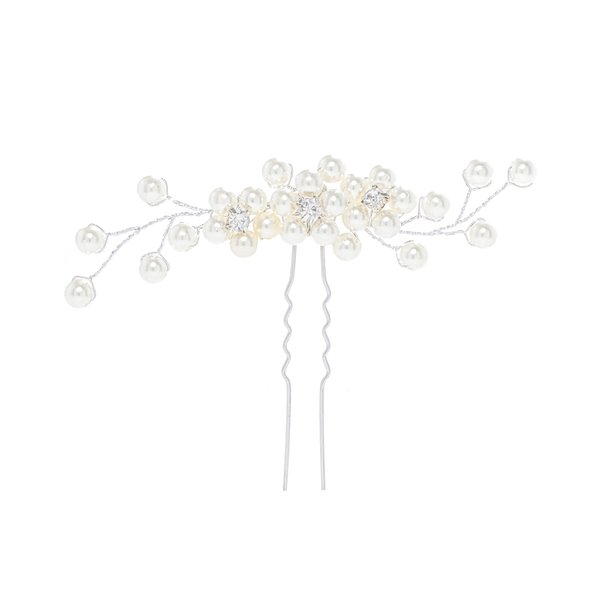 Coxiva Pearl Bride Hair Accessories Wedding Hair Pins Rhinestone Hair Piece for Women