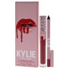 Kylie Cosmetics Matte Lip Kit - 500 Kristen for Women - 2 Pc 0.10oz Matte Liquid Lipstick, 0.03oz Lip Liner