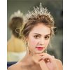 Wedding Crown for Bride Rhinestone Princess tiara for Women Prom Queen Crown Pageant-Bridal Wedding Crown