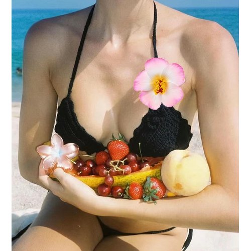 Love Sweety 2pc Hawaiian Plumeria Hair Clips Galsang Flower Barrettes for Beach Party(Pink)