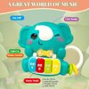 JQRSDSY Baby Musical Toys 18 Months, Elephant Piano Keyboard Montessori Early Learning Educational Toy with Light & Sound, Birthday Toy for Infant Toddler 2 3 Year Old Boy Girl Gifts