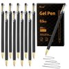 Kinnkall Gel Pens, 0.5mm Black Ink Pens, Fine Point Smooth Writing Pens - Pack of 10, Bulk Ink Gel Pen, Fine Tip Ballpoint Pens, Rollerball Pens for Office/School/Archival Supplies