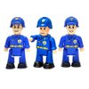 FUNERICA Toy Police Officer Set (3 Pcs) Detailed and Imaginative Little People Police Action Figures for Toddlers and Kids -Community Helpers Figurines Play Policeman Toys Play Figure Playsets