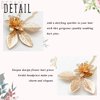 Unicra Wedding Hair Pins Flower Hairpins Hair Set Leaf Jewelry Decorative Bridal Hair Accessories for Women and Girls Pack of 3 (Gold)