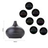 EcoGecko Dark Wood Grain Look Essential Oil Diffuser, Ultrasonic Diffusing Cool Mist Humidifier with Timers for Office Home Bedroom Baby Room Study Yoga Spa, with Timer and 7 Color Night Light