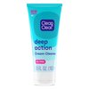 Clean & Clear Oil-Free Deep Action Cream Facial Cleanser, Cooling Daily Face Wash for Deep Pore Cleansing of Acne-Prone Skin, 6.5 oz (Pack of 2)