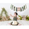 Wild One Highchair Banner, Jungle Highchair Banner, Safari Birthday，high Chair Banner First Birthday Boy，one High Chair Banner Boy Party Decorations（green）