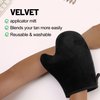 Self Tanning Mitt Applicator Self Tan Black Tanning Mitts Self Tanner are Machine Washable And Reusable Sunless Tanning Mit Ultra Soft and Streak Free